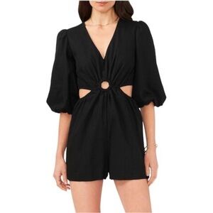 1. STATE Cut Out Linen Blend Romper NEW